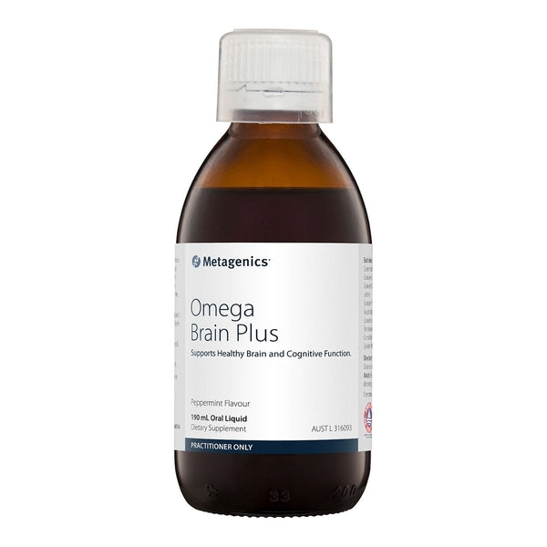 Omega Brain Plus 190mL, Peppermint