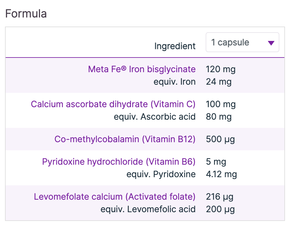 Hemagenics Iron Advanced 30c