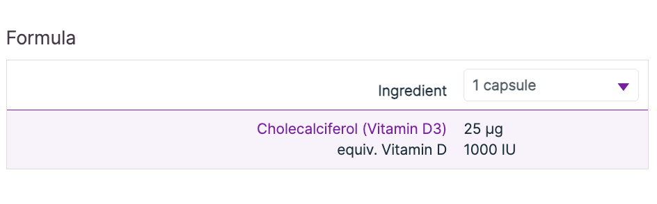 Vitamin D 1000 IU 200c