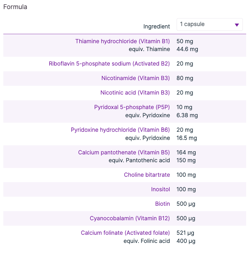 Activated B Complex 60c