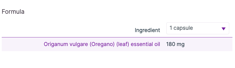 Oregano Oil 60c