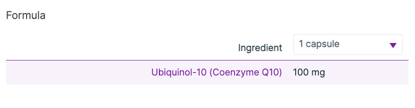 Ubiquinol 100 mg