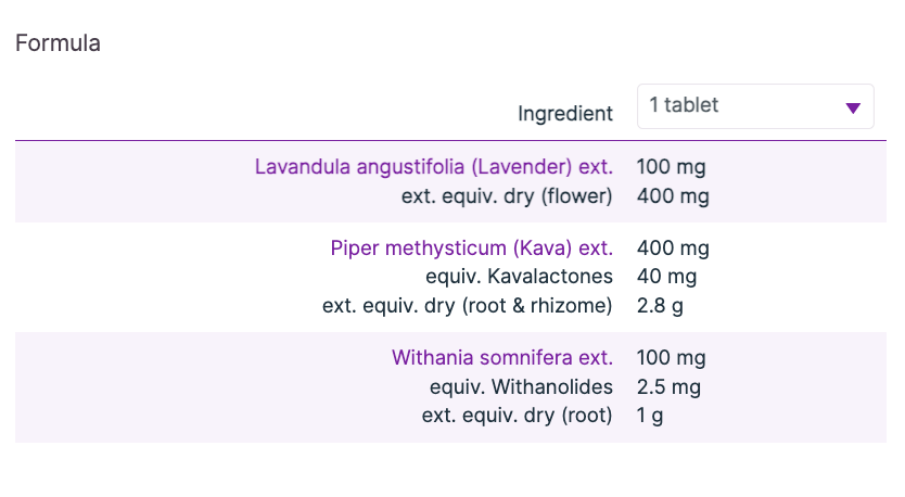 Lavandula Calm 30t