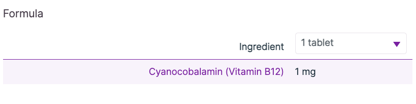 Sublingual B12 1000mcg 100t