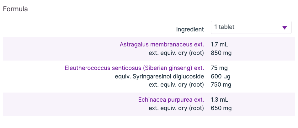 Astragalus Complex 60t