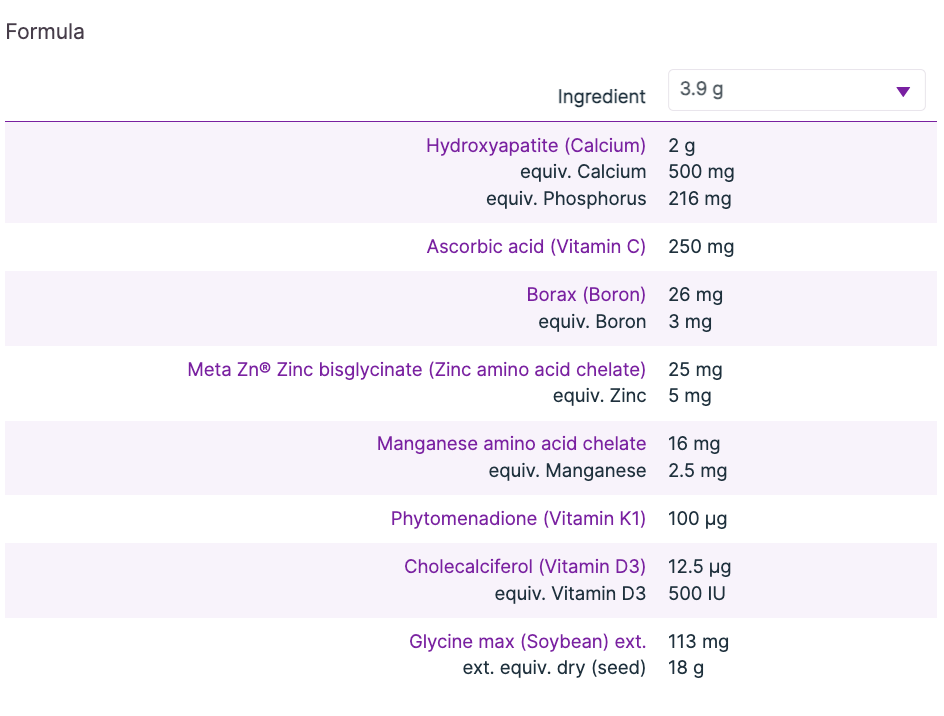 Calcitite Osteo Powder 234g, Passionfruit