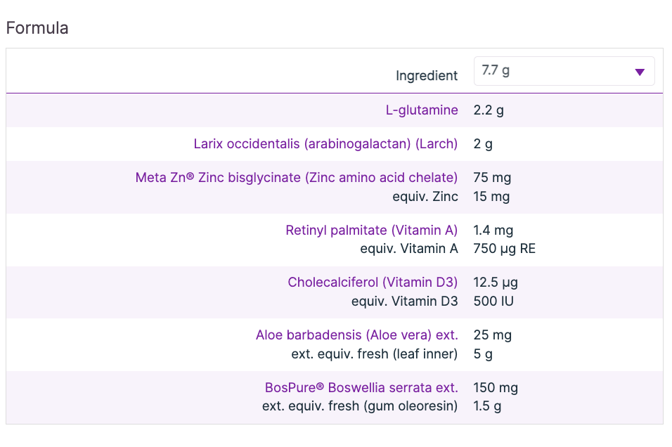 Glutagenics 230g, Lemon Lime