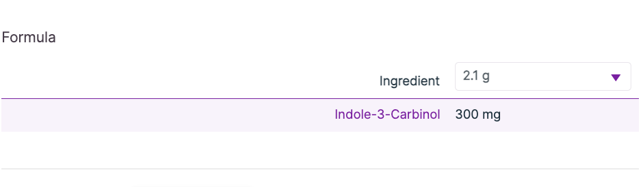 Indole-3-Carbinol 126g, Pineapple
