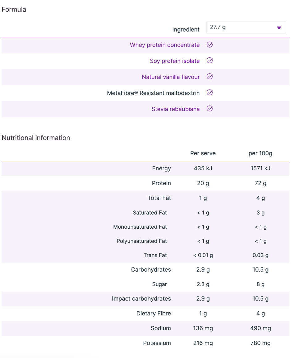 SHAKE IT Vanilla 554g
