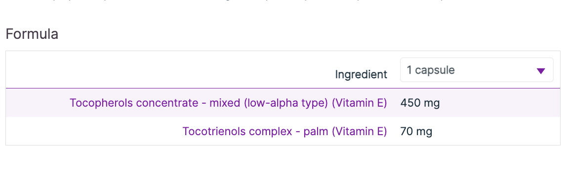 Vitamin E8 30c