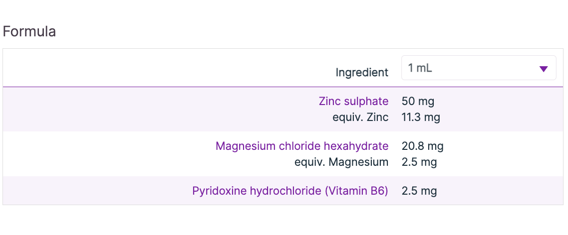 Zinc Drink 200mL