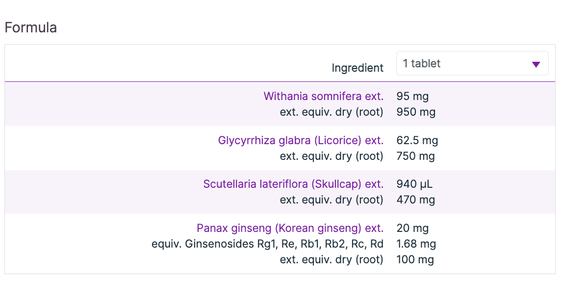 Withania Complex 60t