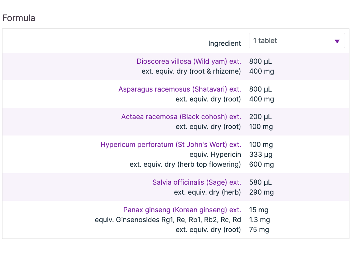Wild Yam Complex 60t