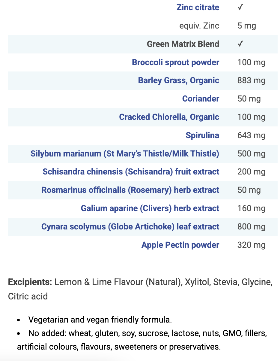 Matrix Phase Detox 200g