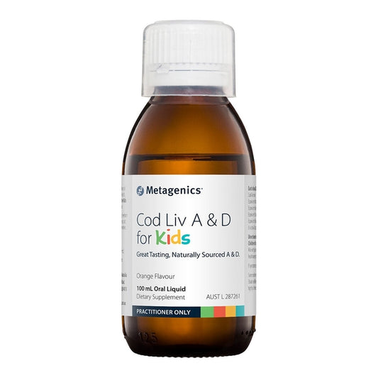 Cod Liver A & D for Kids 100mL, Orange