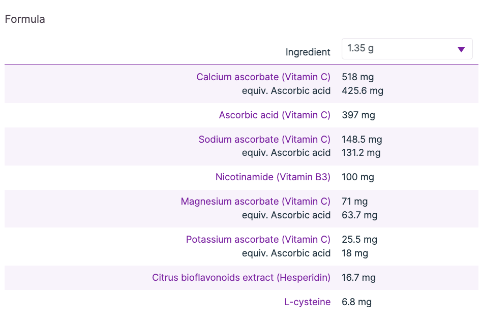 C-Ultrascorb II 250g, Orange