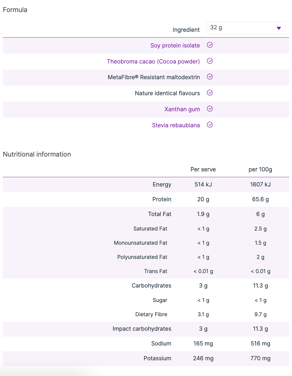 SHAKE IT Dairy Free Chocolate 640g